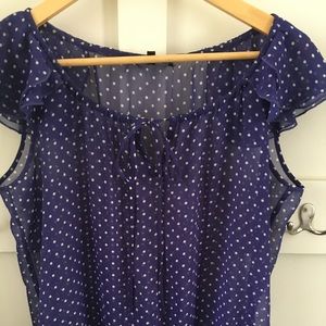 Laura Ashley keyhole blouse